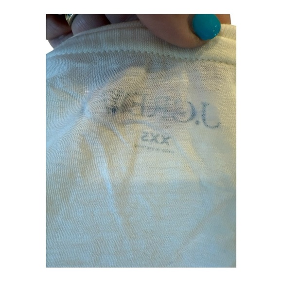 J. Crew Mermaid Cafe Graphic Short Sleeve T- Shirt Size XXS CA556 NEW Ivory Blue - Picture 11 of 14